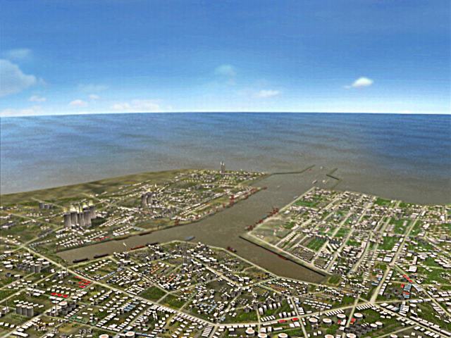 江苏滨海港港口鸟瞰图